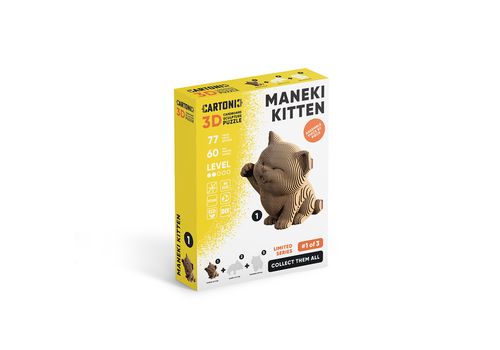фото 9 - Картонный конструктор "Cartonic 3D Puzzle MANEKI KITTEN"