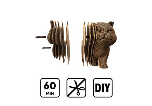 фото 7 - Картонний конструктор "Cartonic 3D Puzzle WALKING KITTEN"