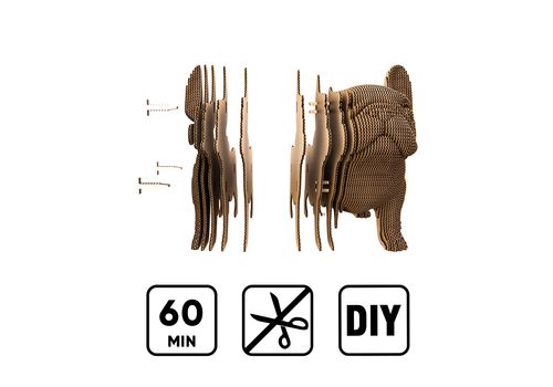 зображення 5 - Картонний конструктор "Cartonic 3D Puzzle BULLDOG PUPPY"