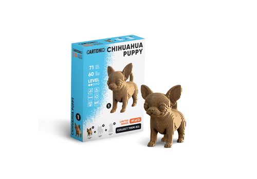 фото 1 - Картонный конструктор "Cartonic 3D Puzzle CHIHUAHUA PUPPY"