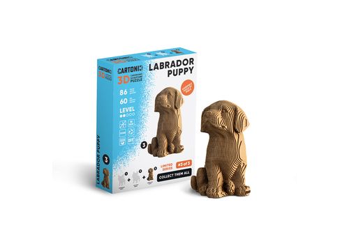 фото 1 - Картонний конструктор "Cartonic 3D Puzzle LABRADOR PUPPY"