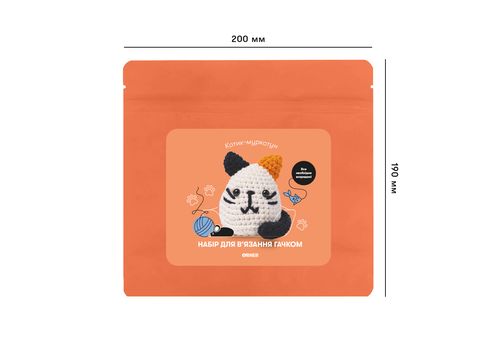 фото 3 - Набор для вязания крючком Кот ORNER