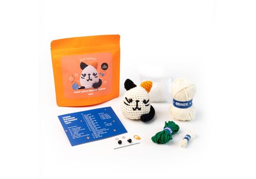 фото 1 - Набор для вязания крючком Кот ORNER