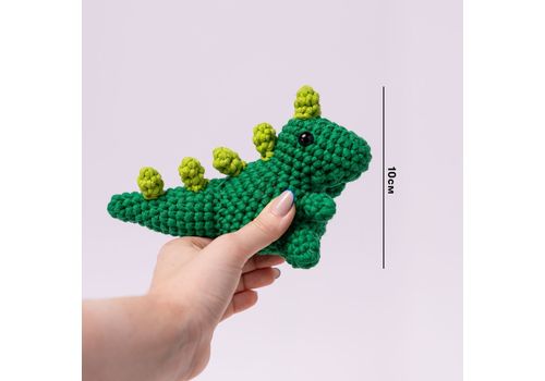 фото 2 - Набор для вязания крючком Динозавр ORNER