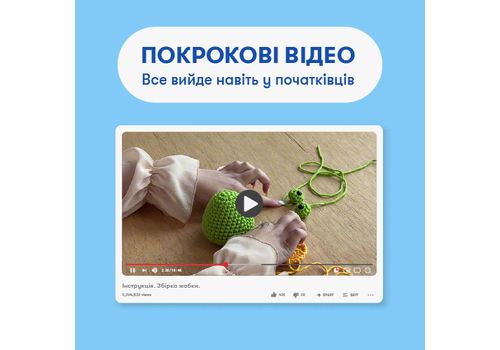 фото 4 - Набор для вязания крючком Лягушка ORNER