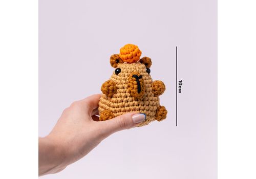 фото 2 - Набор для вязания крючком Капибара ORNER