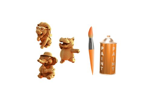 фото 17 - Картонный конструктор Cartonic 3D Puzzle SAFARI TRIO