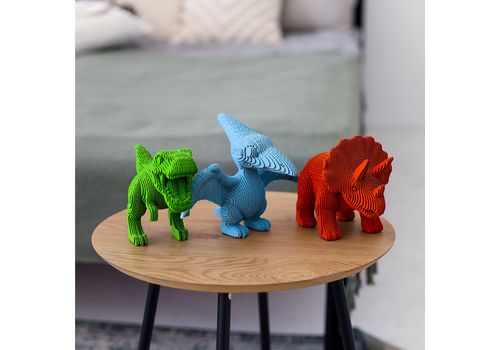 фото 6 - Картонный конструкторсCartonic 3D Puzzle DINOS TRIO