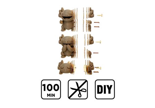 зображення 15 - Картонний конструктор Cartonic 3D Puzzle AXOLOTLS TRIO