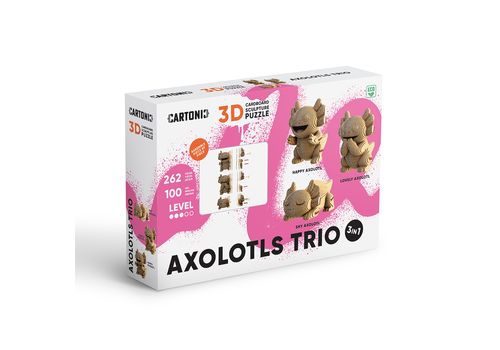 зображення 17 - Картонний конструктор Cartonic 3D Puzzle AXOLOTLS TRIO