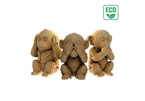 фото 6 - Cartonic 3D Puzzle MONKEYS TRIO