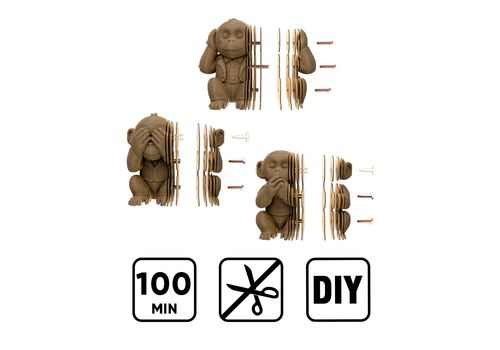 фото 15 - Cartonic 3D Puzzle MONKEYS TRIO