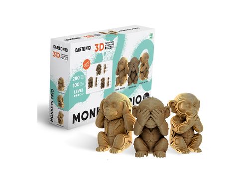 фото 1 - Cartonic 3D Puzzle MONKEYS TRIO