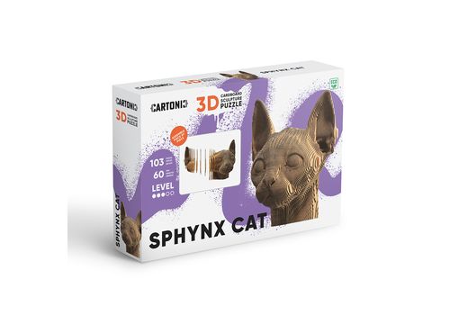 фото 11 - Картонный конструктор "Cartonic 3D Puzzle Sphynx cat" 1DEA.me