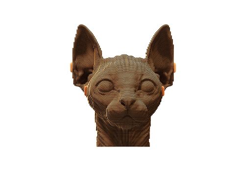 фото 4 - Картонный конструктор "Cartonic 3D Puzzle Sphynx cat" 1DEA.me