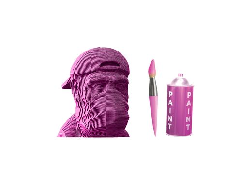 фото 10 - Картонный конструктор "Cartonic 3D Puzzle Three Wise Monkeys. Speak No Evil" 1DEA.me