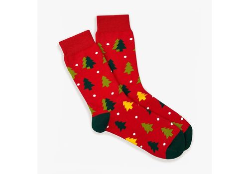зображення 1 - Шкарпетки теплі махрові "Зимові ялинки" Prizmo