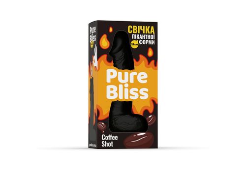 зображення 1 - Свічка член 15 см Pure Bliss - Black Coffee Shot