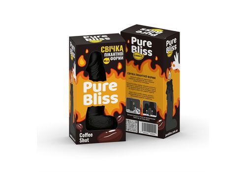 фото 3 - Свеча член 18 см Pure Bliss - Black Coffee Shot