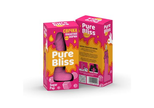 фото 3 - Свеча член 18 см Pure Bliss - Pink Sugar Pop
