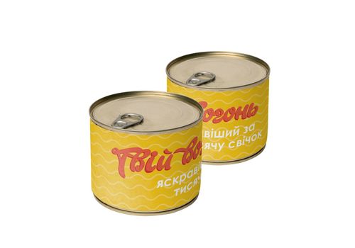 фото 1 - Свічка-консерва "Твій вогонь" (Соковитий персик) Papadesign