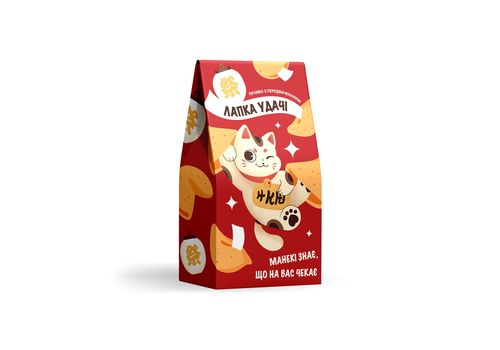 фото 1 - Печиво з передбаченням "Лапка удачі - Манекі-неко" Papadesign
