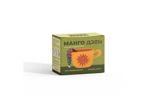 фото 1 - Чай с предсказанием "Дзен" (зелений з манго) Papadesign