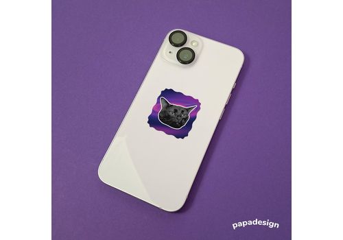фото 2 - Стикер - Кіт космос Papadesign
