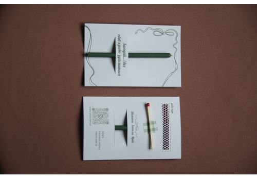 фото 1 - Дизайнерская ткрытка с натуральной свеча Загадай... і все обов'язково здійсниться MAINсandle br