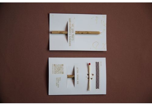 зображення 1 - Дизайнерська листівка з натуральною свічкою Час для твого найсміливішого бажання MAINсandle brand