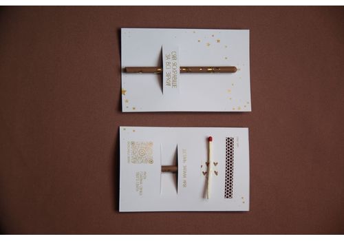 зображення 1 - Дизайнерська листівка з натуральною свічкою Сяй яскравіше за всі зірки! MAINсandle brand