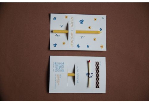 зображення 1 - Дизайнерська листівка з натуральною свічкою Все буде - і навіть більше MAINсandle brand