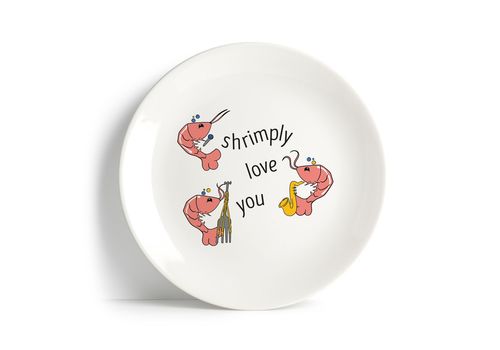 фото 1 - Тарелка "Shrimply love you" Papadesign
