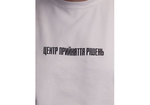фото 4 - Oversize футболка "Центр Прийняття рішень" Молочная