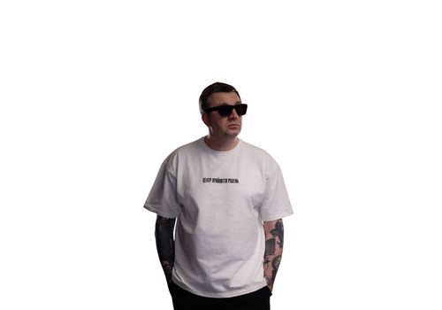 фото 6 - Oversize футболка "Центр Прийняття рішень" Молочная
