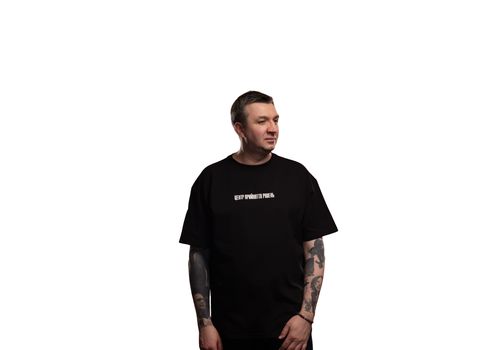 зображення 4 - Oversize футболка Центр Прийняття Рішень, Черная