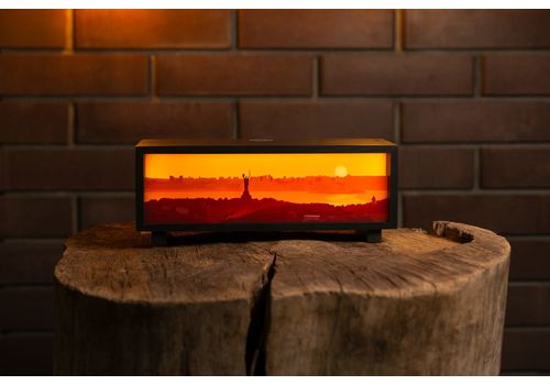 зображення 2 - Нічник-панорама Вечірній Київ, чорний (LED, Акумулятор, USB Type-C)