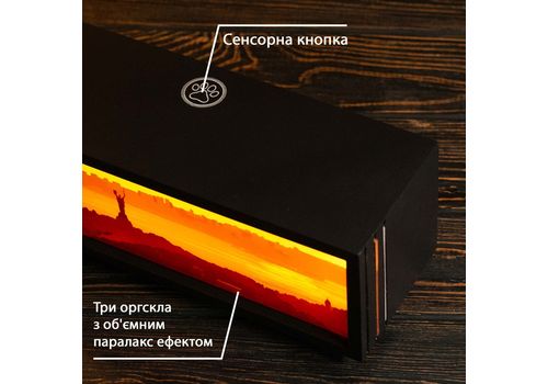 зображення 7 - Нічник-панорама Вечірній Київ, чорний (LED, Акумулятор, USB Type-C)