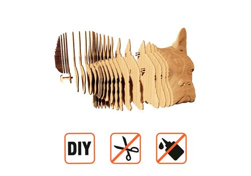 зображення 17 - Картонний конструктор 1DEA.me "Cartonic 3D Puzzle BULLDOG"