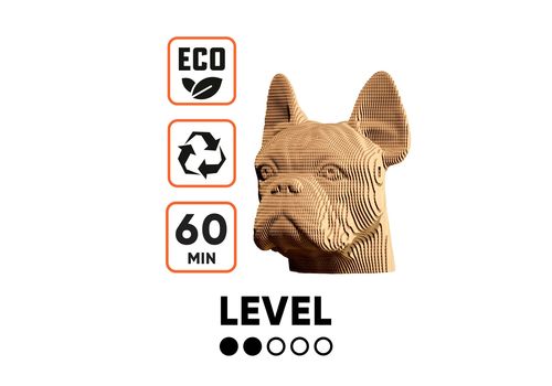 зображення 19 - Картонний конструктор 1DEA.me "Cartonic 3D Puzzle BULLDOG"