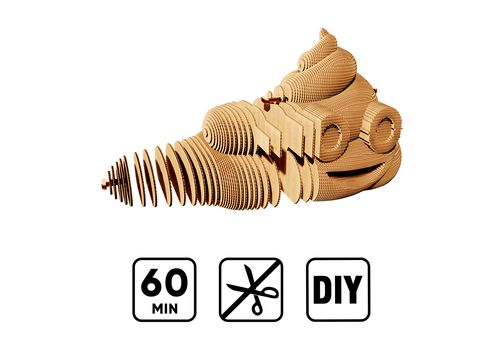 фото 11 - Картонный конструктор "Cartonic 3D Puzzle POOP" 1DEA.me