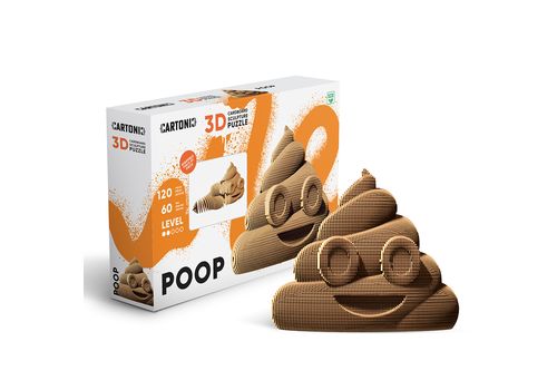 фото 1 - Картонный конструктор "Cartonic 3D Puzzle POOP" 1DEA.me