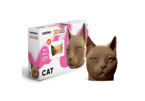 фото 1 - Картонний конструктор 1DEA.me "Cartonic 3D Puzzle CAT"