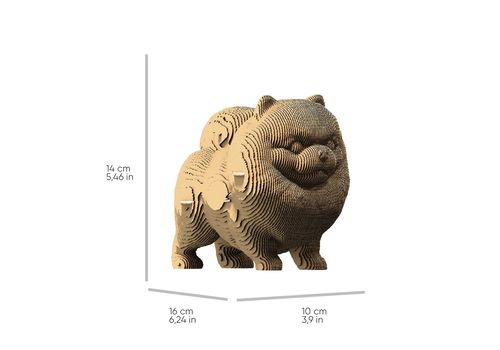 фото 9 - Картонный конструктор "Cartonic 3D Puzzle Pomeranian spitz" 1DEA.me