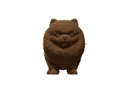 фото 4 - Картонный конструктор "Cartonic 3D Puzzle Pomeranian spitz" 1DEA.me