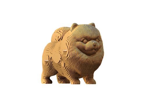 фото 7 - Картонный конструктор "Cartonic 3D Puzzle Pomeranian spitz" 1DEA.me