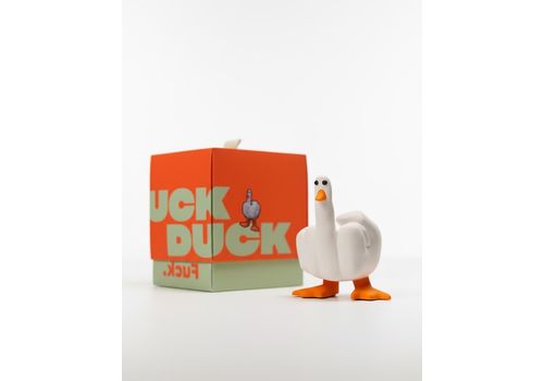 фото 2 - Аромасвеча с деревянным фитилем F+ck duck, Белая
