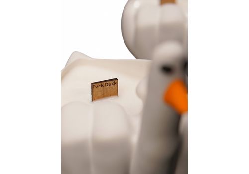 фото 5 - Аромасвеча с деревянным фитилем F+ck duck, Белая