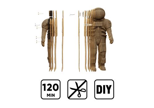 зображення 8 - Картонний конструктор 1DEA.me "Cartonic 3D Puzzle ASTRONAUT"