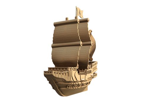 фото 2 - Картонный конструктор Cartonic 3D PIRATE SHIP